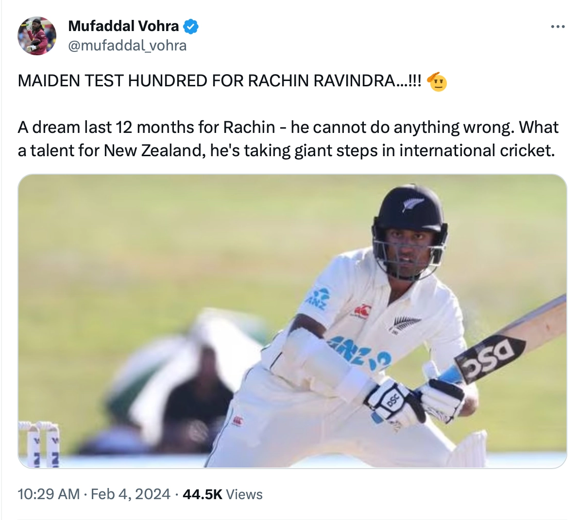 Fans React As Rachin Ravindra Smashed His Maiden Test Century